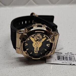 Casio G-Shock Black and Gold Watch